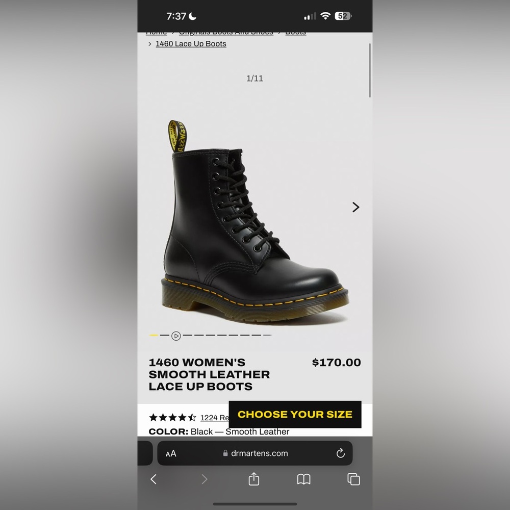 Women’s 1460 Dr Martens